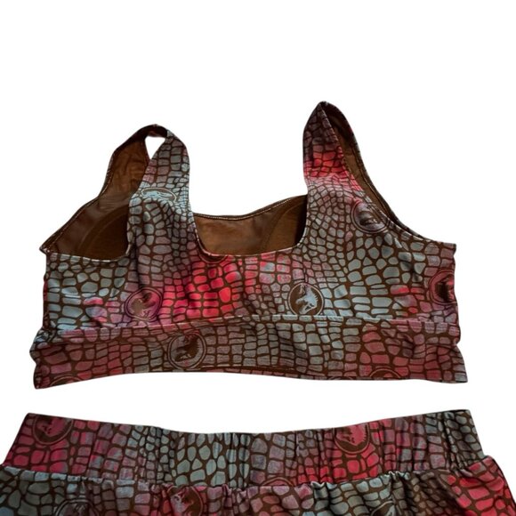 Torrid Jurassic World Dominion 2-Piece Swim Set 3X Shorts Bra Blue Multi Plus - Picture 5 of 12